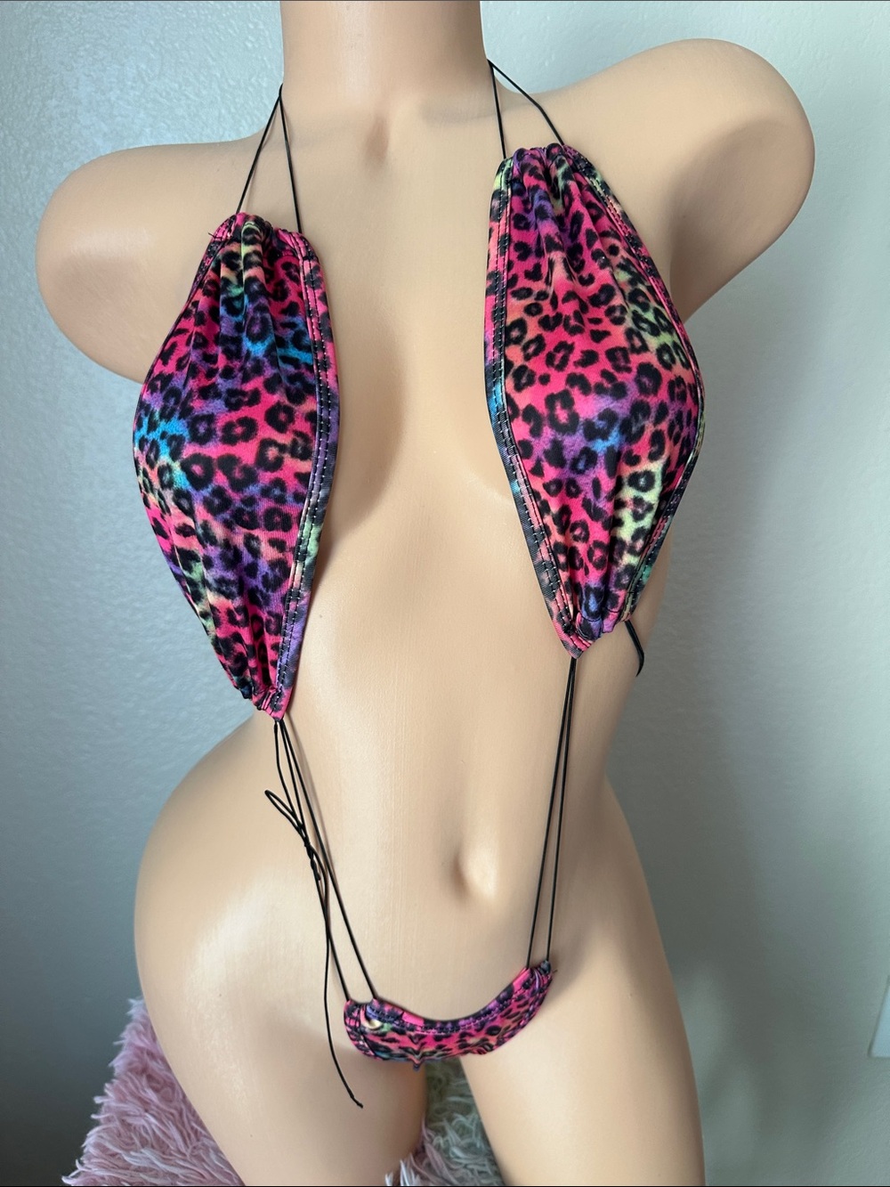 Super Sexy Animal Print Stripper Exotic Dancer Bodysuit OS